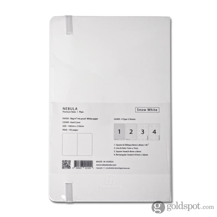 Nebula by Colorverse A5 Notebook in Snow White - Ruled Notebooks Journals