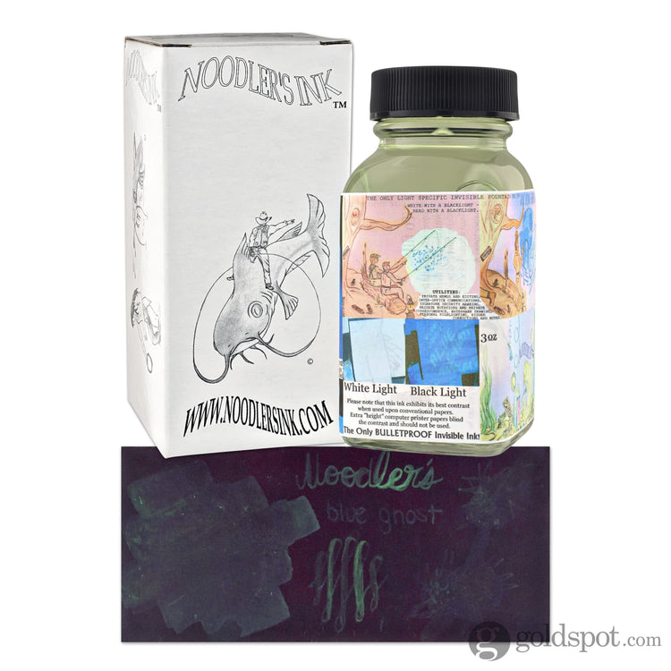 Noodler’s Bottled Ink in Blue Ghost (Glow in the Dark) 3oz Bottled Ink