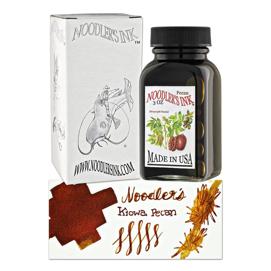 Noodler's Kiowa Pecan Brown Fountain Pen Ink - 3oz Bottle