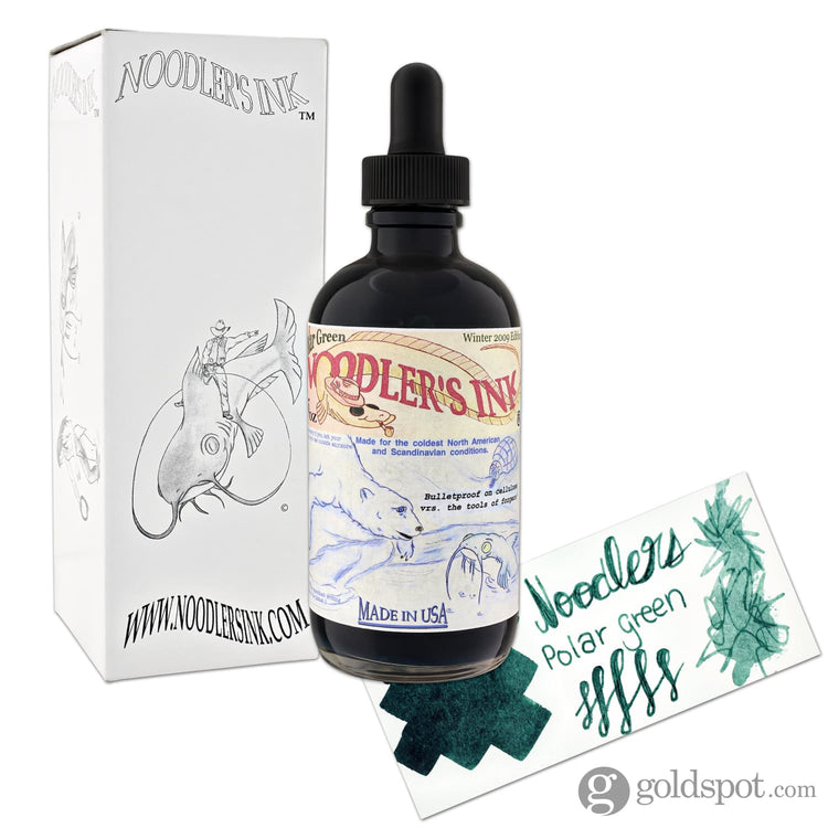 Noodler’s Bottled Ink in Polar Green 4.5oz Bottled Ink
