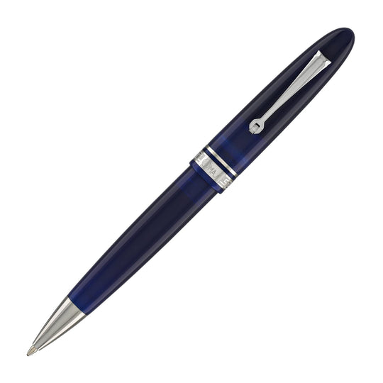 Omas Ogiva Ballpoint Pen in Blu with Silver Trim