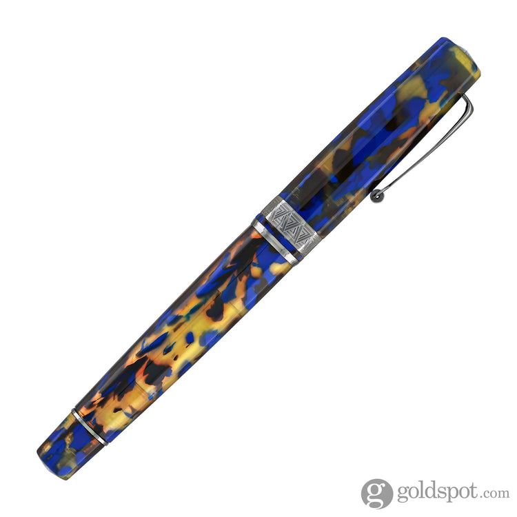 Omas Paragon Fountain Pen in Blue Lucens with Black Trim Fountain Pen