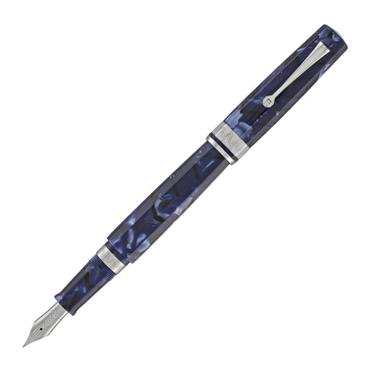Omas Paragon Fountain Pen in Blue Royale with Silver Trim