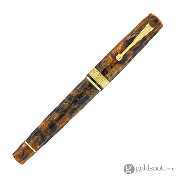 Omas Paragon Fountain Pen in Blue Saffron with Gold Trim Fountain Pen