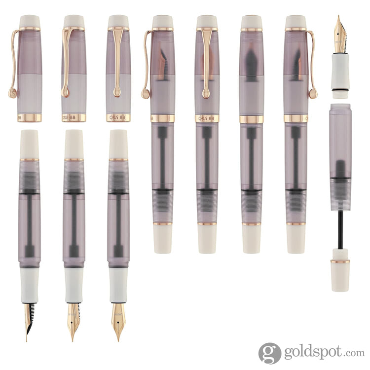Opus 88 Harmony Fountain Pen in Mocha Mousse with Rose Gold Fountain Pen