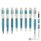 Opus 88 Koloro Fountain Pen in White and Blue Fountain Pen