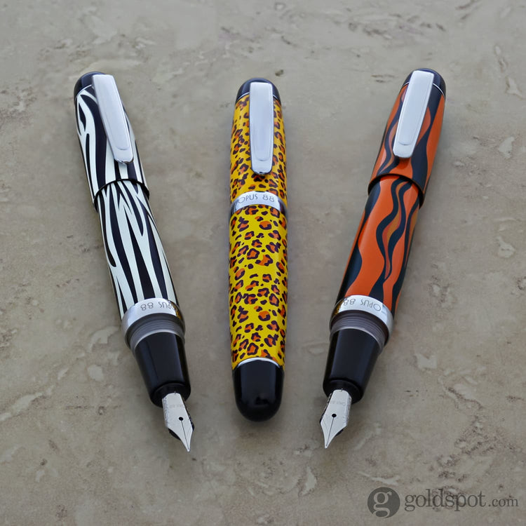 Opus 88 Mini Fountain Pen in Savannah Zebra Fountain Pen