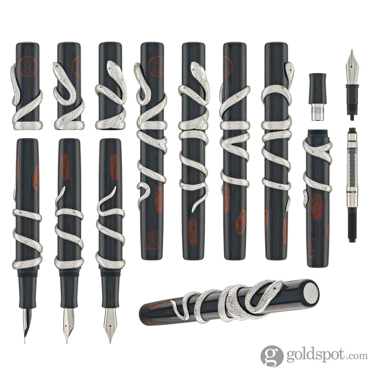 Opus 88 Zodiac Fountain Pen in Snake Fountain Pen