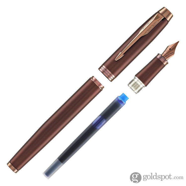 Parker IM Monochrome Fountain Pen in Burgundy Fountain Pens