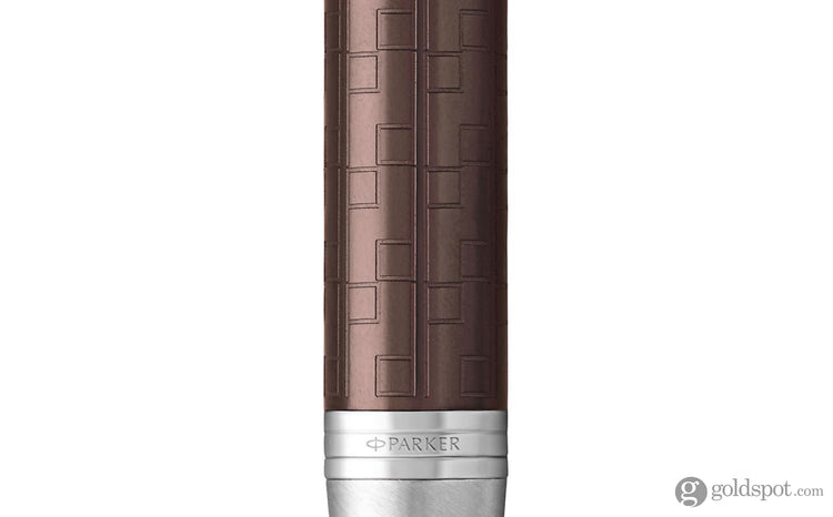 Parker IM Premium Ballpoint Pen in Brown Chrome Trim Misc