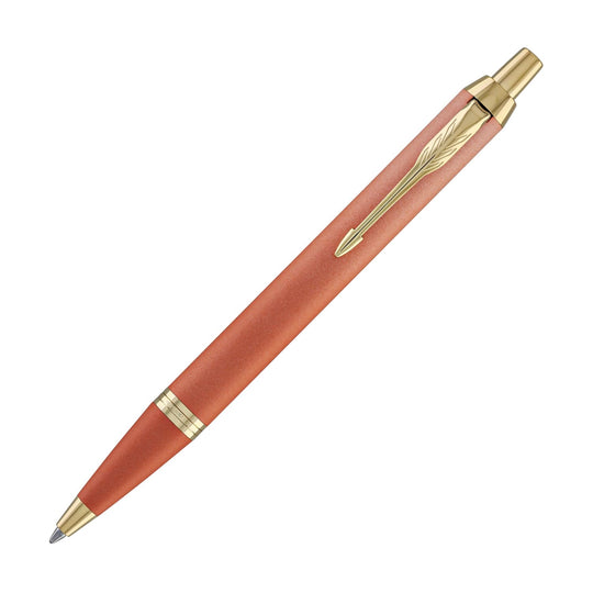Parker IM Writing Rituals Ballpoint Pen in Uplifting Orange Gradient with Gold Trim