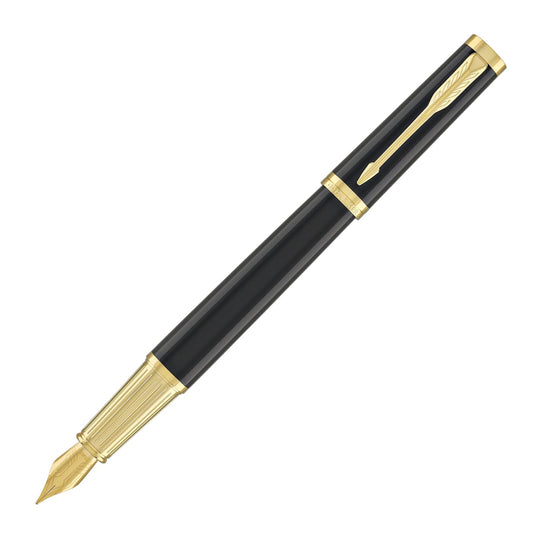 Parker Ingenuity Fountain Pen in Black with Gold Trim