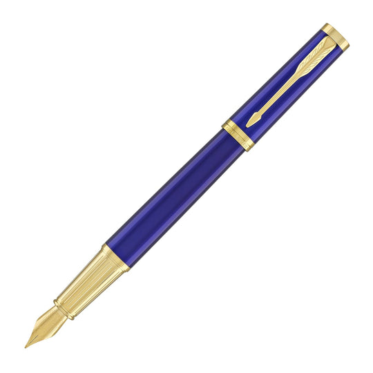 Parker Ingenuity Fountain Pen in Blue with Gold Trim