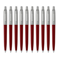 Parker Jotter Ballpoint Pen in Red Barrel - Pack of 10