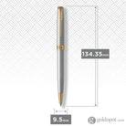 Parker Sonnet Retractable Ballpoint Pen in Stainless Steel with Gold Trim Ballpoint Pens