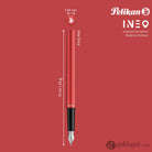 Pelikan Ineo Fountain Pen in Fiery Red - Medium Fountain Pen