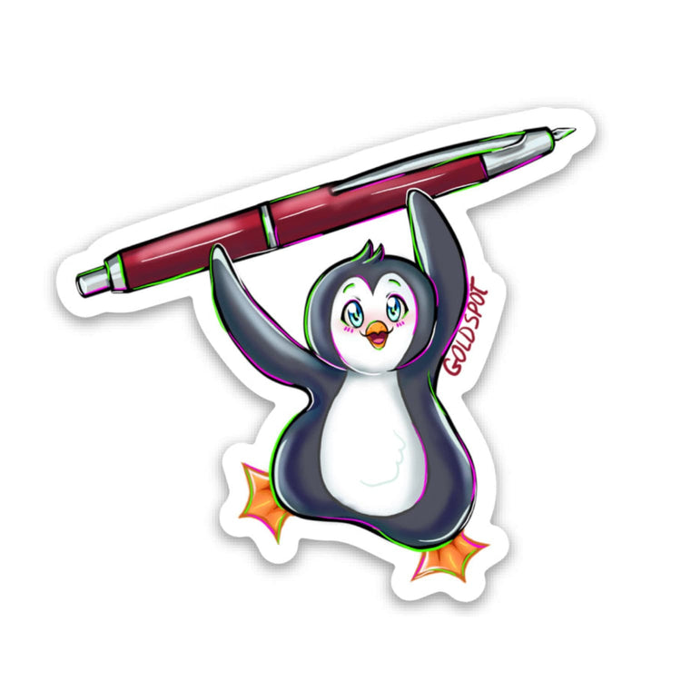 Pen-Guin Sticker Sticker