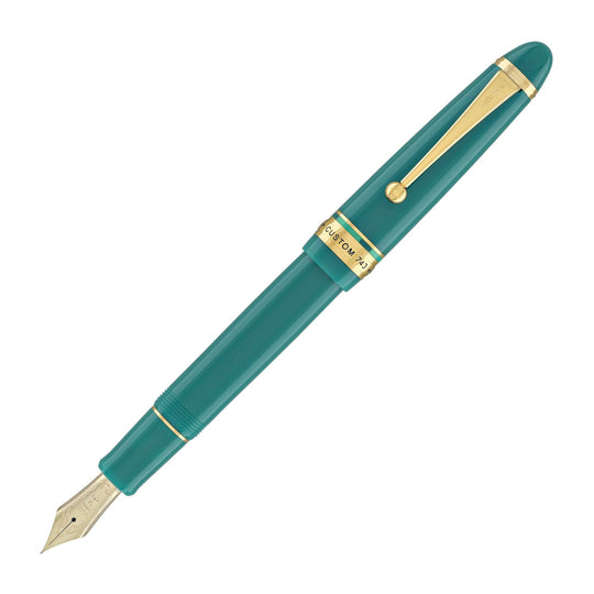 Pilot Custom 743 Fountain Pen in Verdigris (Green) - 14K Gold