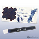 Namiki Pilot Iroshizuku Ink Cartridges in Shin-kai (Deep Sea) - Pack of 6 Bottled Ink