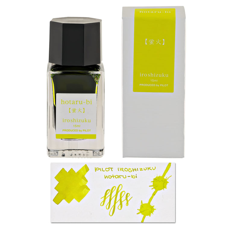 Pilot Iroshizuku Mini Bottled Ink in Hotaru-Bi (Light of Fireflies) - 15 mL Bottled Ink
