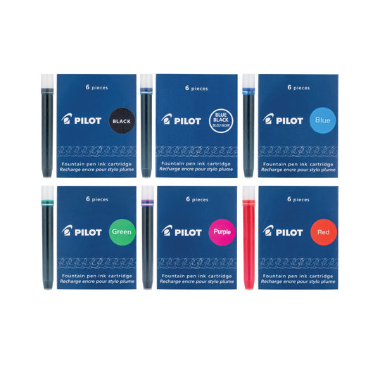 Pilot Namiki IC50 Fountain Pen Ink Cartridges Black, Blue, Blue/Black, Red, Green, Purple