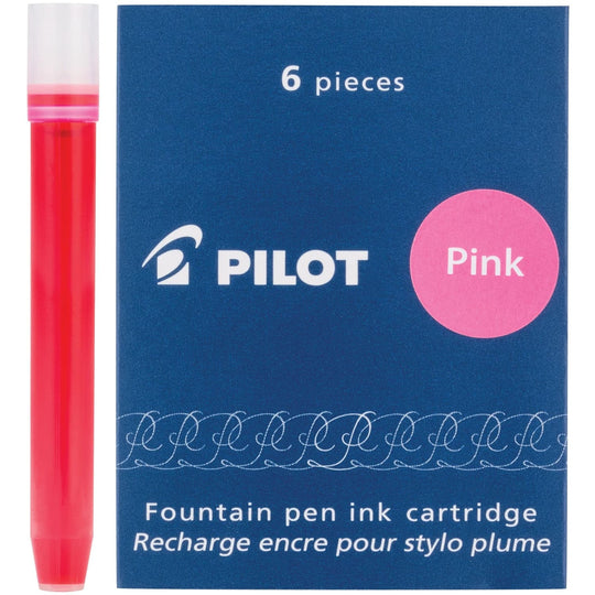 Pilot Namiki Ink Cartridge in Pink - Pack of 6
