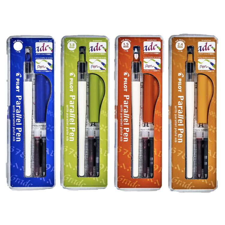 Pilot Parallel 4 Individual Set of Calligraphy Pen - 1.5 2.4 3.8 & 6.0mm Calligraphy Pen