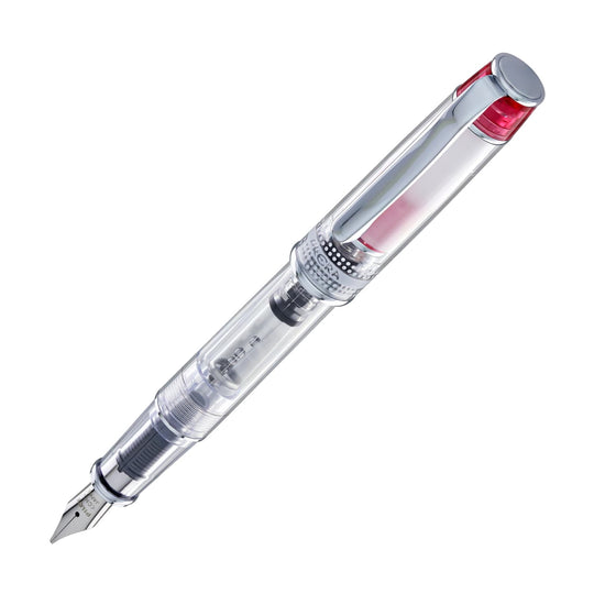 Pilot Prera Clear Fountain Pen in Red