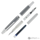 Pilot Vanishing Point Decimo Fountain Pen in Dark Grey - 18K Gold Fountain Pen