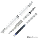 Pilot Vanishing Point Decimo Fountain Pen in White - 18K Gold Fountain Pen