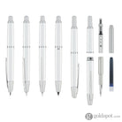 Pilot Vanishing Point Decimo Fountain Pen in White - 18K Gold Fountain Pen