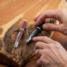 Pilot Vanishing Point Fountain Pen in Birchwood Red - 18K Gold Fountain Pen