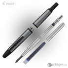 Pilot Vanishing Point Fountain Pen in Gun Metal Gray & Matte Black - 18K Gold Fountain Pen
