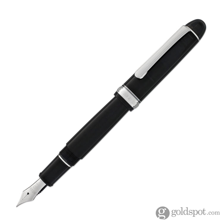 Platinum 3776 Century Fountain Pen in Black Diamond with Rhodium Trim - 14K Gold Extra Fine Fountain Pen
