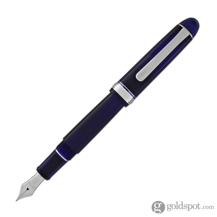 Platinum 3776 Century Fountain Pen in Chartres Blue with Rhodium Trim - 14K Gold Soft Fine Fountain Pen