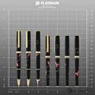 Platinum Classic Maki-e Fountain Pen with Gold Fish Design - 18K Gold Fountain Pen