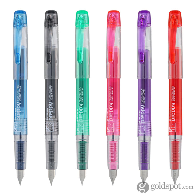 Platinum Preppy Fountain Pen in Green - Fine Point Fine Fountain Pen