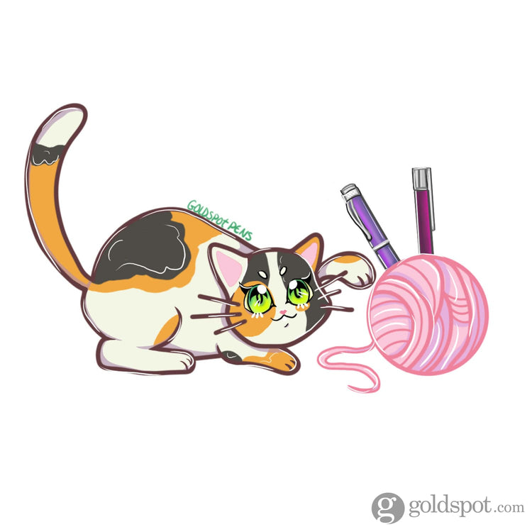 Purrfect Pen Sticker Sticker