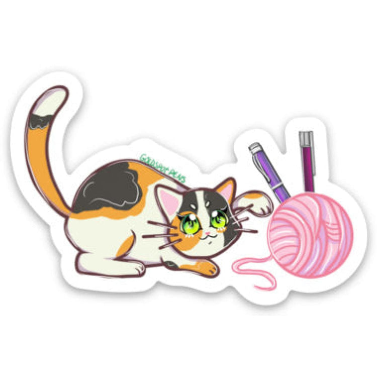 Purrfect Pen Sticker Sticker