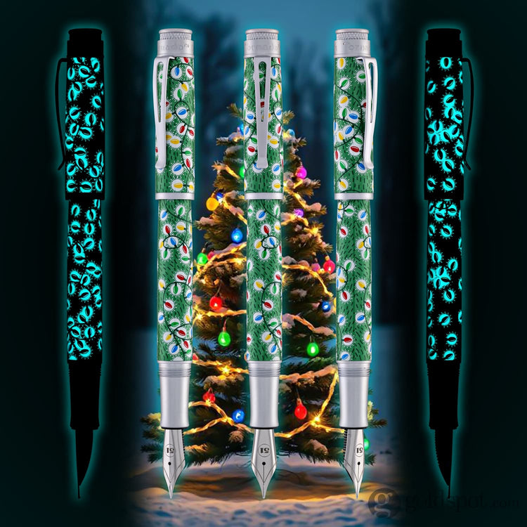 Retro 51 Goldspot Exclusive Tornado Fountain Pen in Sparky Christmas Lights Fountain Pen