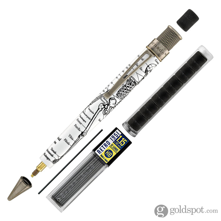 Retro 51 Tornado Dr. Gray Rollerball Pen & 1.15mm Mechanical Pencil Set Pen and Pencil Sets