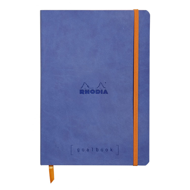 Rhodia Goalbook Dot Grid Notebook in Sapphire Blue - 5.75 x 8.25 Notebook