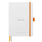 Rhodia Goalbook Dot Grid Notebook in White - 5.75 x 8.25 Notebook