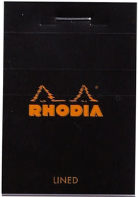 Rhodia No. 10 Staplebound 2 x 3 Notepad in Black