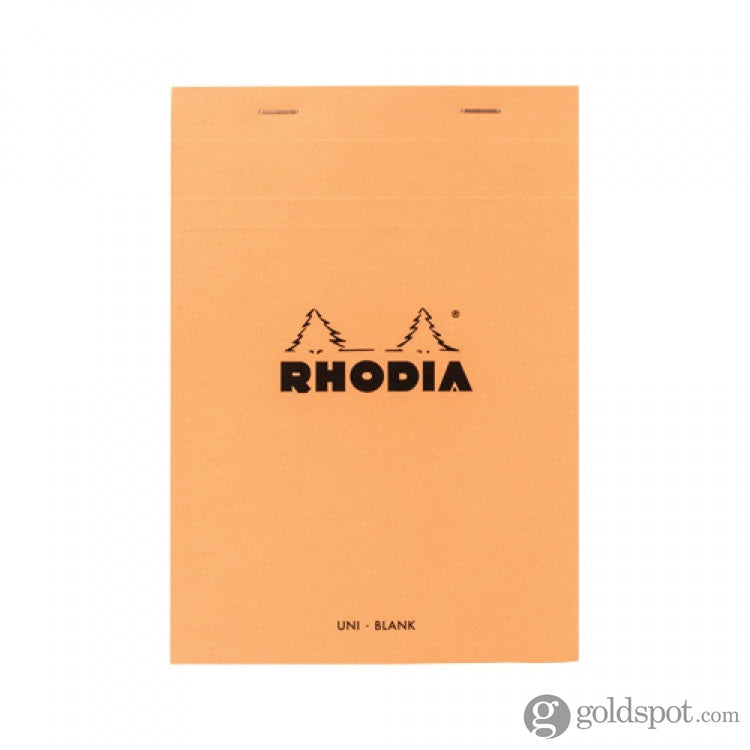 Rhodia No. 16 Staplebound 6 x 8.25 Notepad in Orange Blank Notebooks Journals