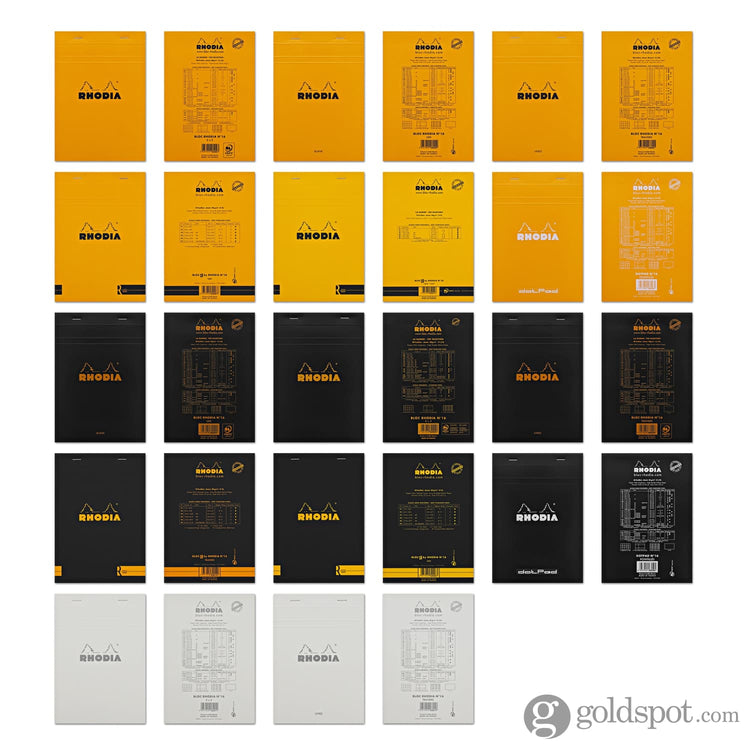 Rhodia No. 16 Staplebound 6 x 8.25 Notepad in Orange Notebooks Journals