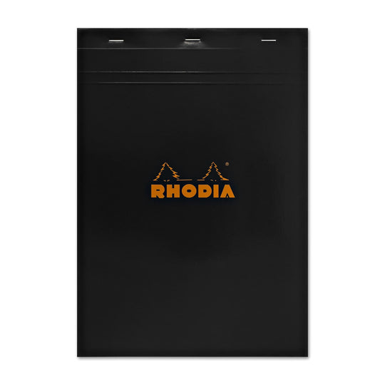 Rhodia No. 18 Staplebound 8.25 x 11.75 Notepad in Black