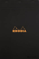 Rhodia No. 18 Staplebound 8.25 x 11.75 Notepad in Black Graph Notebooks Journals