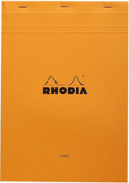 Rhodia No. 18 Staplebound 8.25 x 11.75 Notepad in Orange