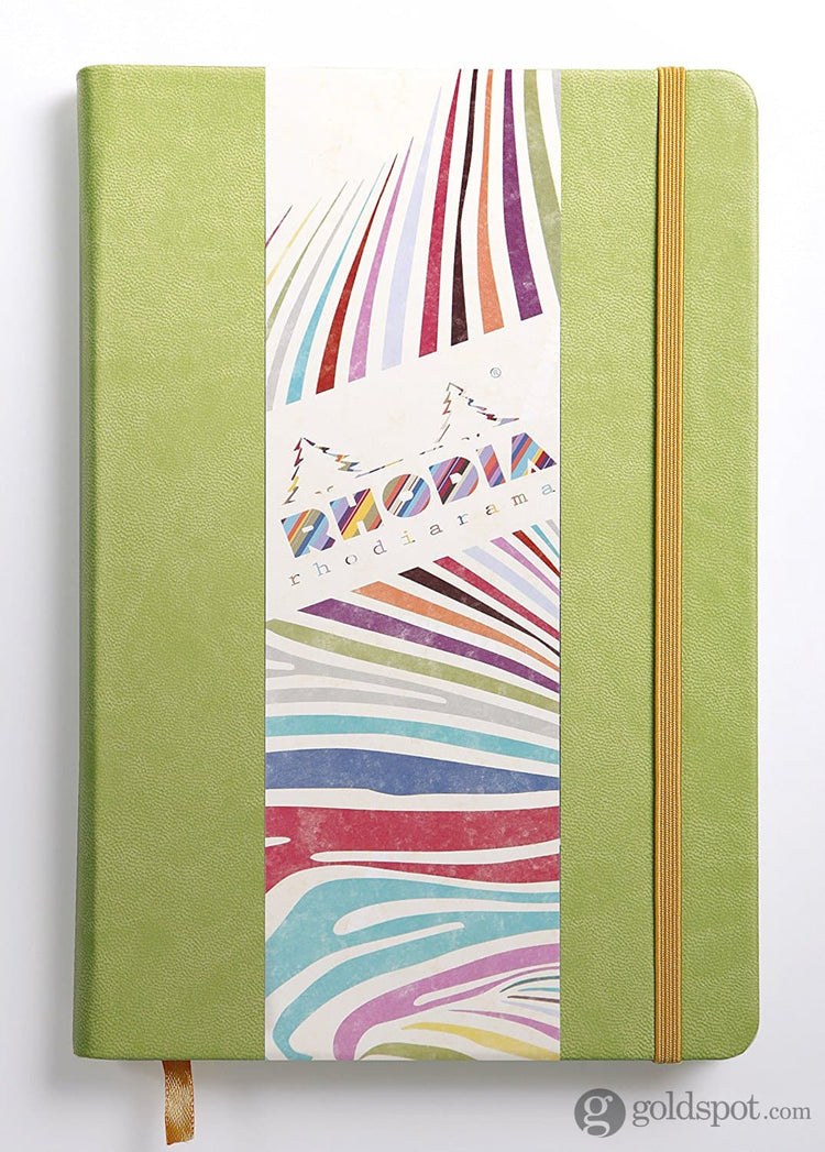 Rhodia 5.5 x 8.25 Rhodiarama Webbies Notebook in Anise Lined Notebooks Journals